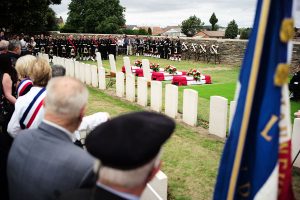 Four Canadian First World War soldiers buried in France.