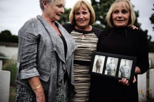 Four Canadian First World War soldiers buried in France.