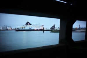 Ferry, port de Calais, Octobre 2017.